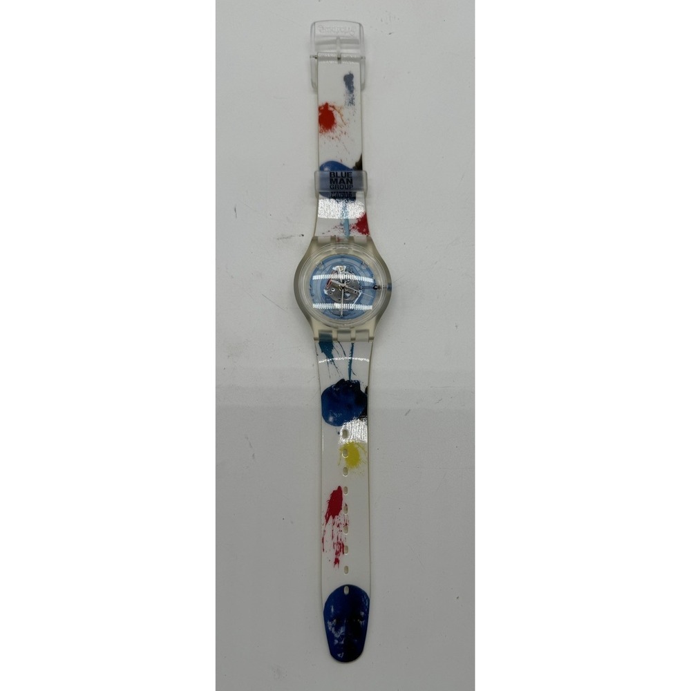 Swatch Jelly In Jelly Swatch Blue (Blue Man Group) Watch SUJK104C